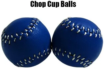 Chop Cup Balls - Blue Leather
