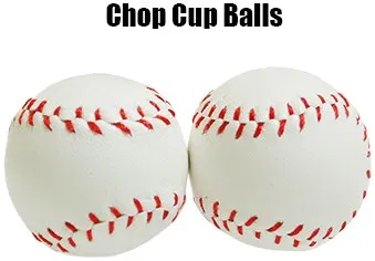 Chop Cup Balls - White Leather (Regular)