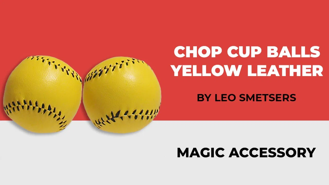 Chop Cup Balls - Yellow Leather - image 2