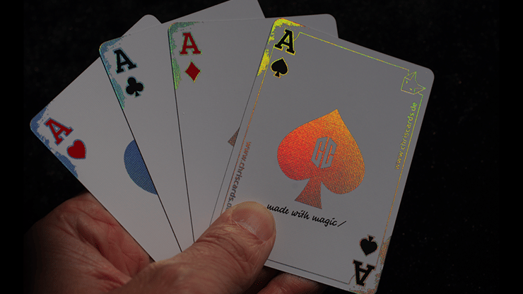 Holographic Chris Cards Glow V2 Playing Cards - thumbnail 2