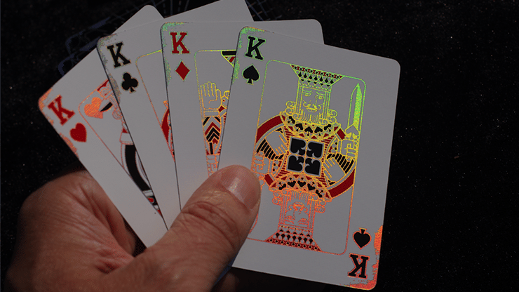 Holographic Chris Cards Glow V2 Playing Cards - thumbnail 4