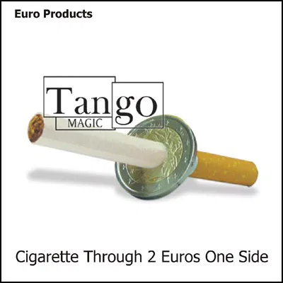 Cigarette thru Coin - 2 Euros