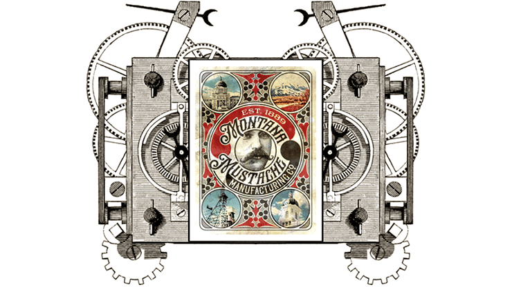 Clockwork: Montana Mustache Manufacturing Co. Playing Cards - thumbnail 3