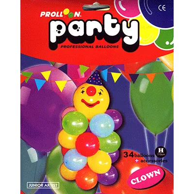 Clown Mini Balloon Column