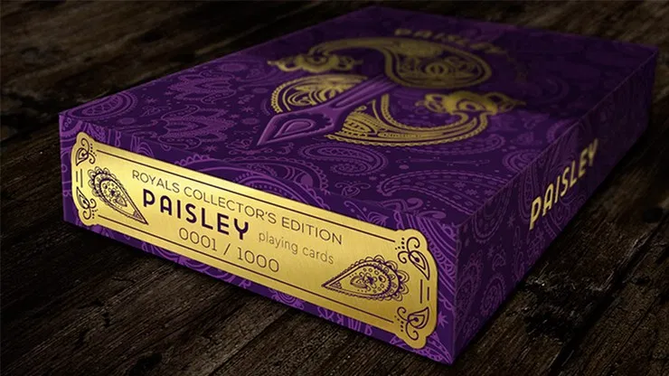 Collector's Paisley Royals Purple Playing Cards - image 2
