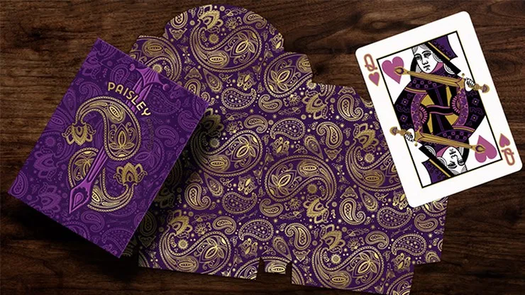 Collector's Paisley Royals Purple Playing Cards - image 4