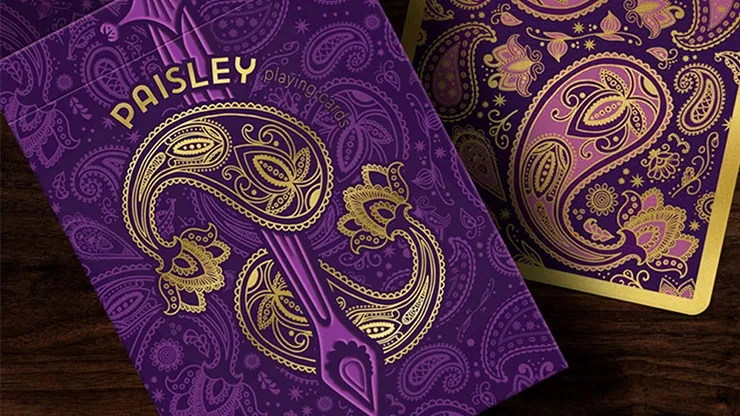 Collector's Paisley Royals Purple Playing Cards - image 1