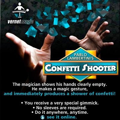 oorsprong Onmiddellijk Ruwe slaap Confetti Shooter - Vernet Magic - Vanishing Inc. Magic shop