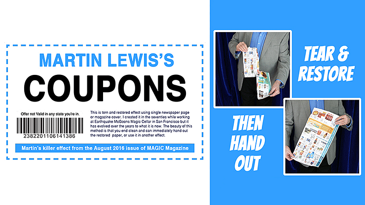 Coupons - Martin Lewis - Vanishing Inc. Magic shop