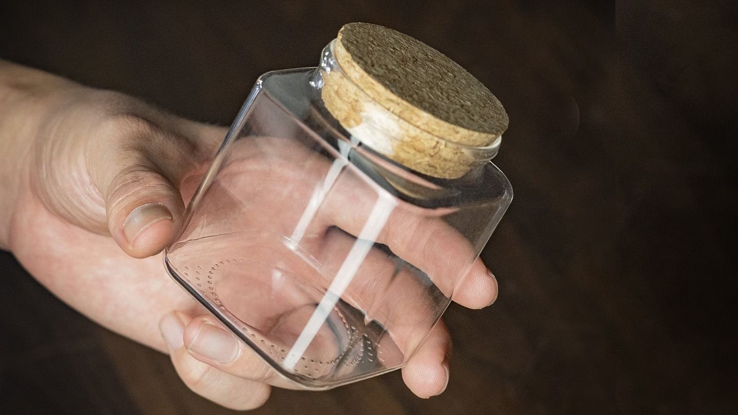 Cube in Bottle by Henry Harrius