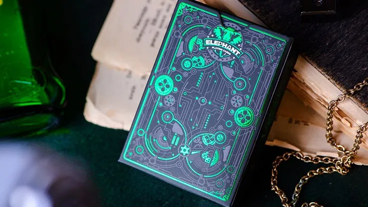 Cyberpunk Green Playing Cards - image 2