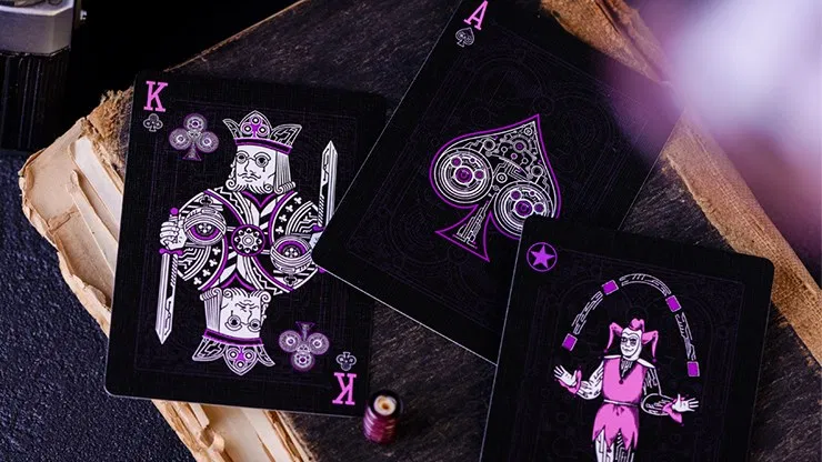Cyberpunk Purple Playing Cards  - image 4