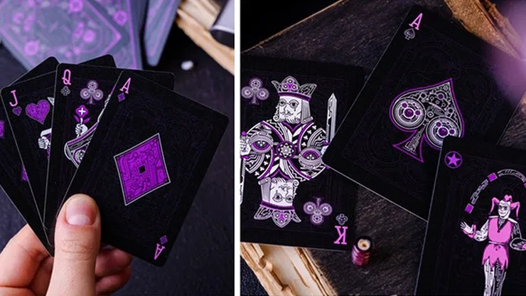 Cyberpunk Purple Playing Cards  - image 5