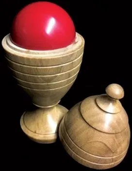 Deluxe Wooden Ball Vase - image 1