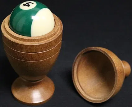 Deluxe Wooden Pool Ball Vase - image 1