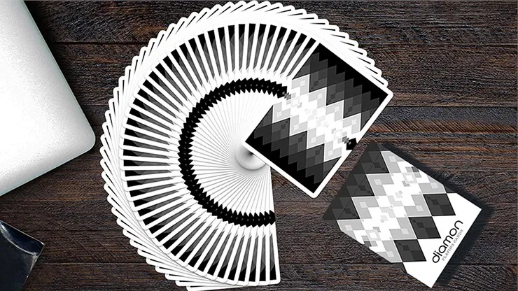 Diamon Playing Cards N° 10 Black and White - image 1