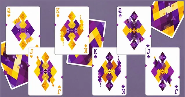 Diamon Playing Cards N° 14 Purple Star Playing Cards - image 2