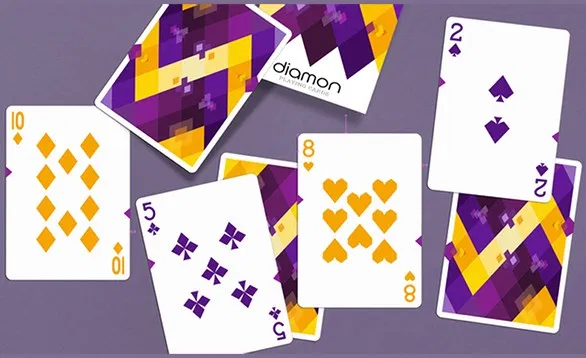 Diamon Playing Cards N° 14 Purple Star Playing Cards - image 3
