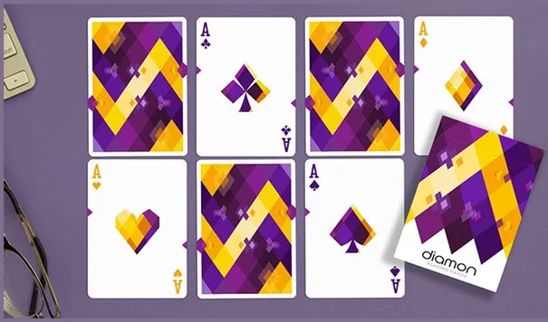 Diamon Playing Cards N° 14 Purple Star Playing Cards - image 5