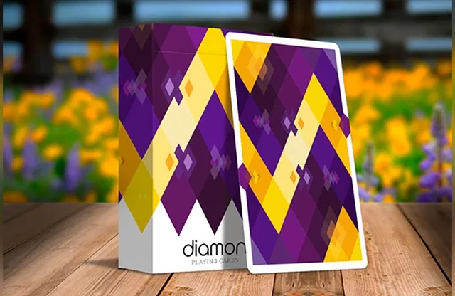 Diamon Playing Cards N° 14 Purple Star Playing Cards - image 1