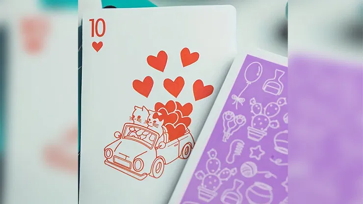 Diary of Kitten and Puppy - Kitten Purple Edition Playing Cards - image 4