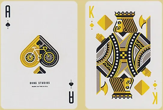DKNG Yellow Wheel Playing Cards - image 1