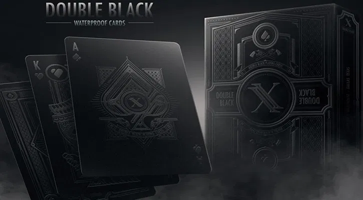 Double Black Waterproof Playing Cards - image 1