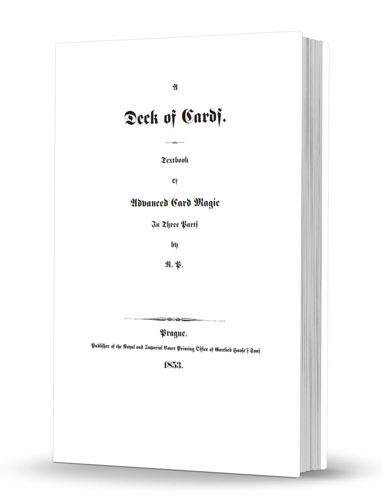 A Deck of Cards [English Translation of Ein Spiel Karten]