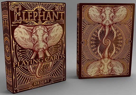 Elephant Playing Cards - Desert - image 1