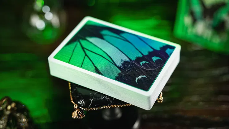 Emerald Green Morpho Playing Cards - image 2