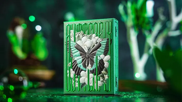 Emerald Green Morpho Playing Cards - image 1