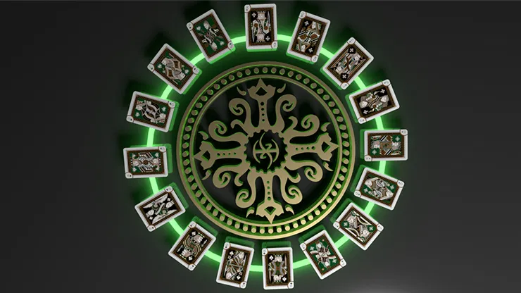Grandmasters Emerald Princess Foiled Playing Cards - image 5