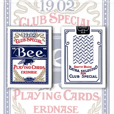 Erdnase 1902 Bee Playing Cards - Blue Smith No. 2 Back (Cambric Finish) 