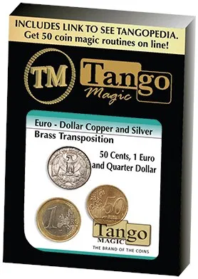 Copper/Silver/Brass - US Quarter/1 Euro/50 Euro Cents