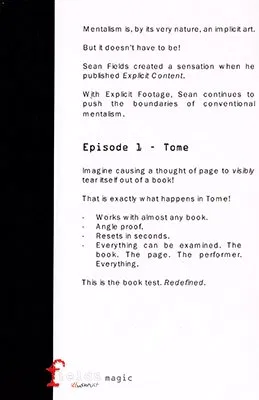 Explicit Footage: Tome - image 2