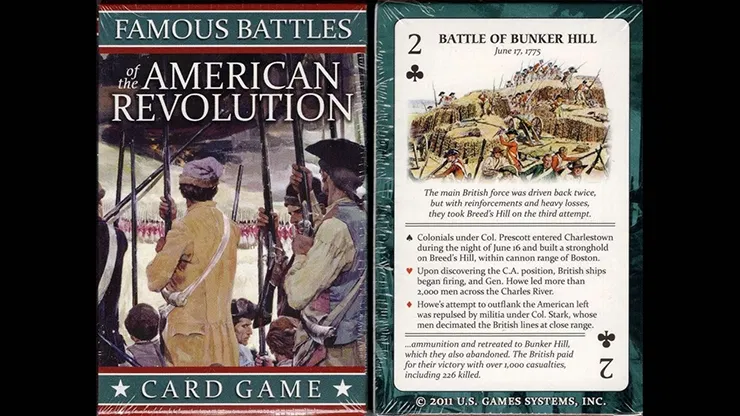 Famous Battles of the American Revolution Playing Cards - image 1