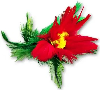 Feather Flower On Finger Tips