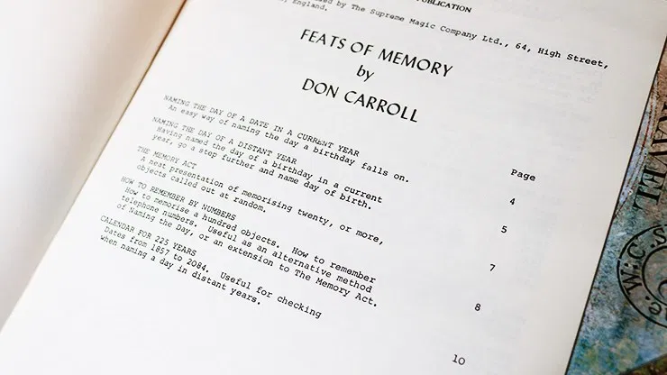 Feats of Memory - image 2