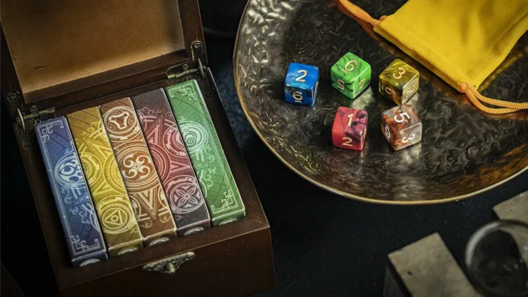 Five Elements Playing Cards Wooden Collection Set (w/ Dice) - image 3