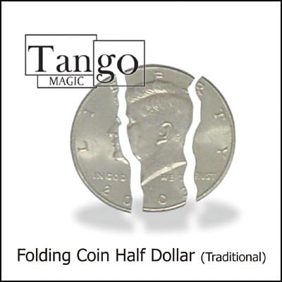 ZQION Magic Coin Set - US Half Dollar & Mexican Coin Vanishing Trick With Video Instructions