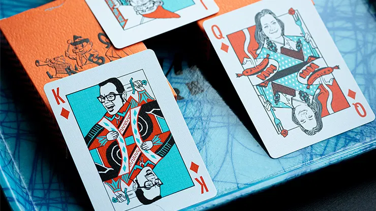 FRANKLIN BBQ CLASSIC ORANGE PLAYING CARDS - image 4