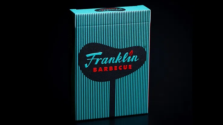 FRANKLIN BBQ RETRO BLACK PLAYING CARDS - image 1
