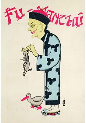 Fu Manchu Rabbit Poster