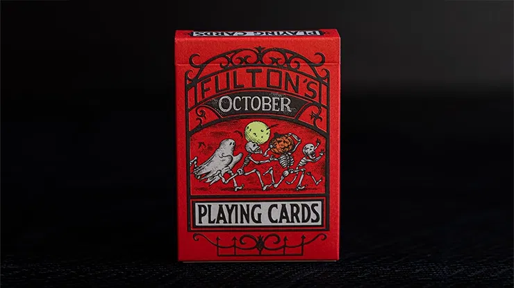 FULTON'S October Red Edition Playing Cards - image 1
