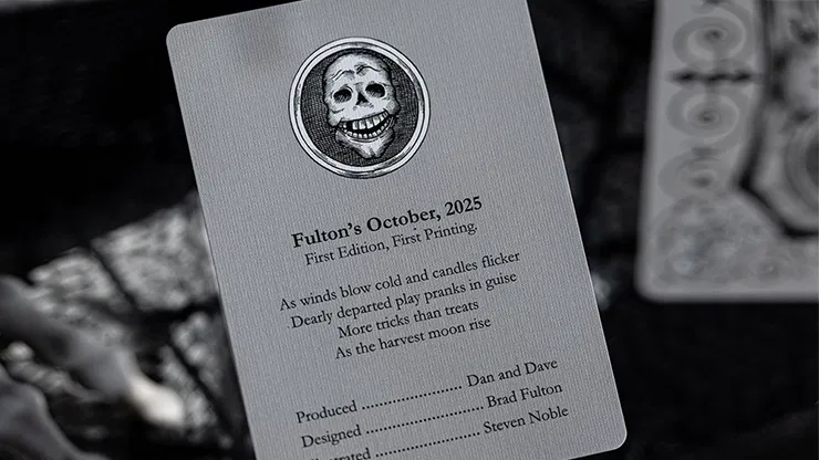 Fulton's October Tombstone Grey Playing Cards - image 5