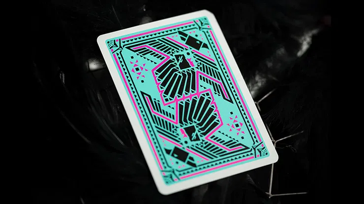 FULTON'S THUNDERBIRD ROOM TURQUOISE EDITION PLAYING CARDS - image 2