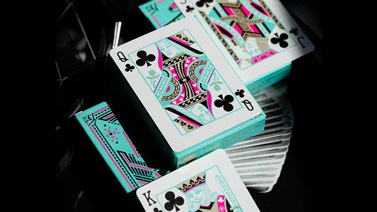 FULTON'S THUNDERBIRD ROOM TURQUOISE EDITION PLAYING CARDS - image 3