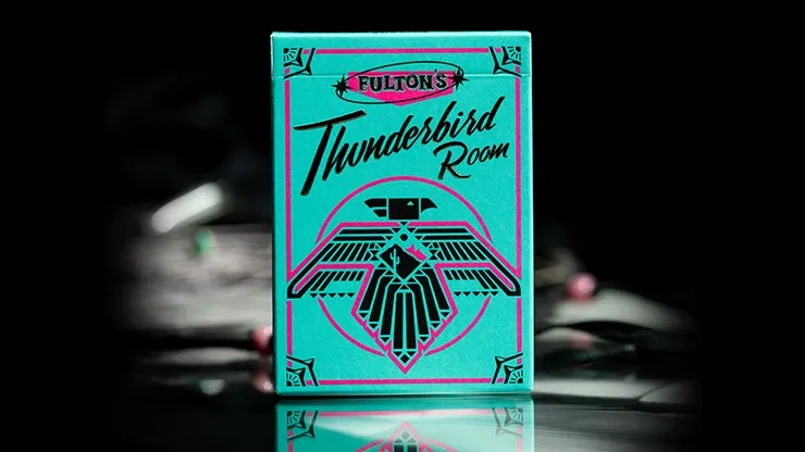 FULTON'S THUNDERBIRD ROOM TURQUOISE EDITION PLAYING CARDS - image 1