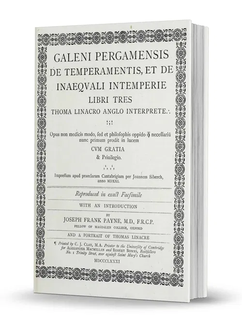 Galeni Pergamensis de Temperamentis, et de inaequali intemperie
