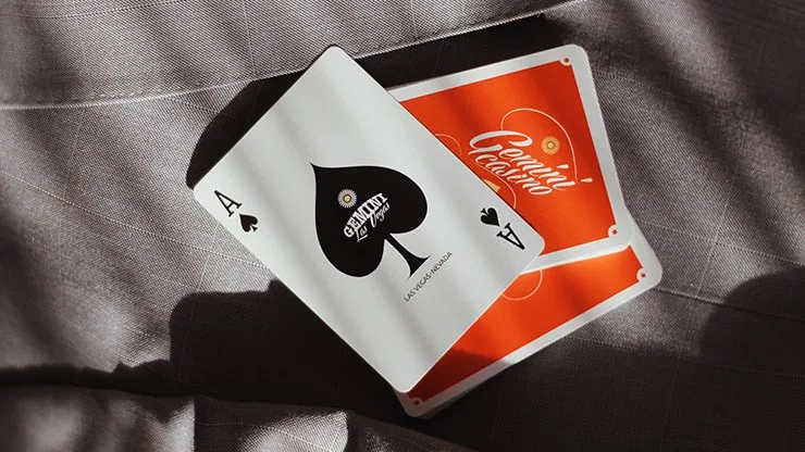 Gemini Casino 1975 Orange Playing Cards - image 4